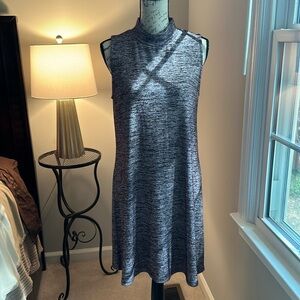 Market & Spruce purple mock turtleneck sleeveless sweater dress